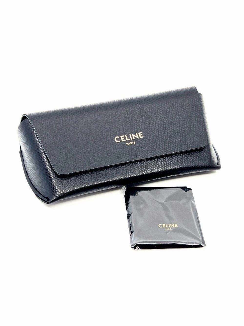 New Celine CL40254U 30N Sunglasses Gold Frame Geometric Shape Authentic - Picture 16 of 16